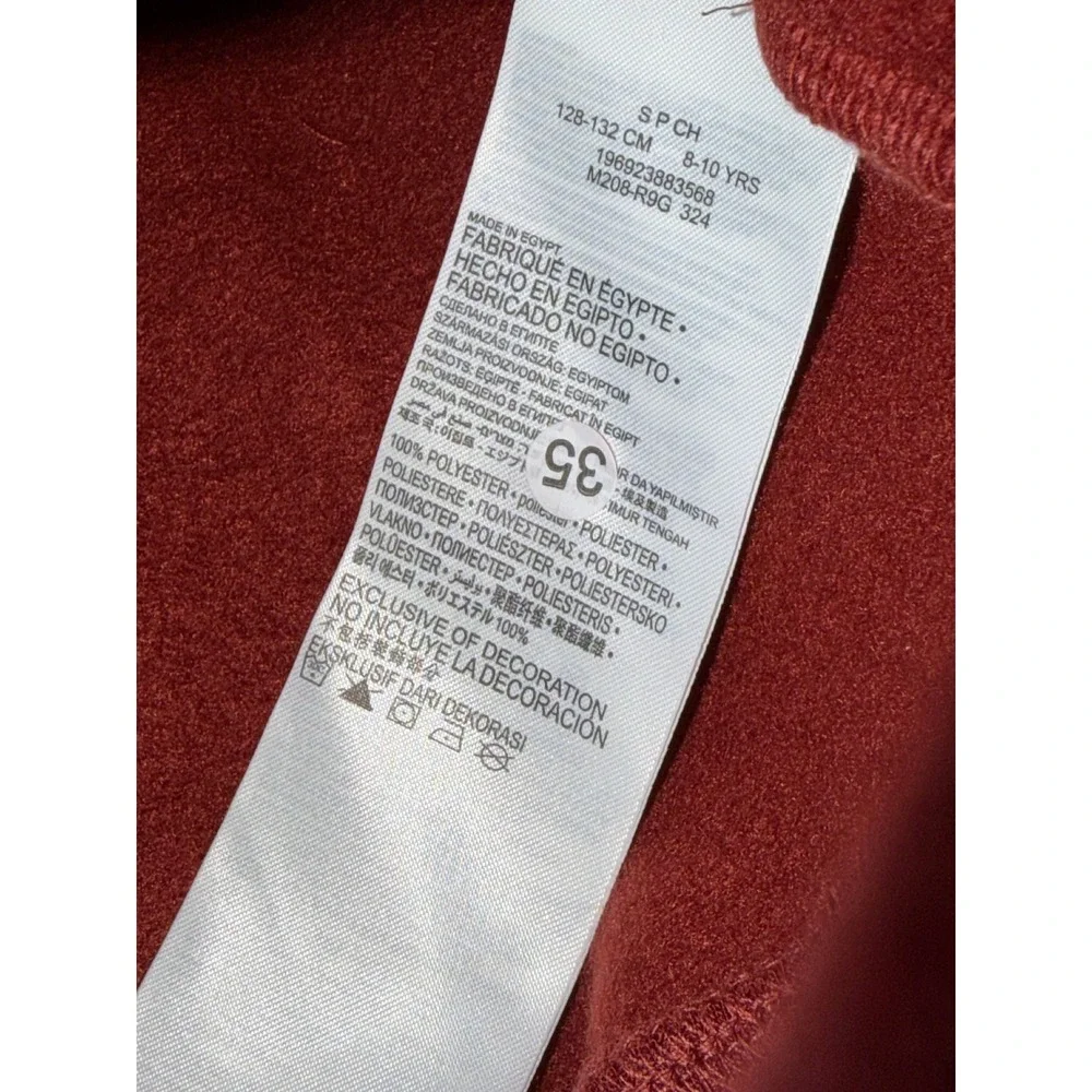 Levi's‎ Kids Red Graphic Logo Pullover Hoodie Sweatshirt 91M208-R9G Size S 8-10Y